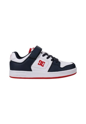 Tenis DC Shoes Manteca 4 Niño Color Blanco Con Azul