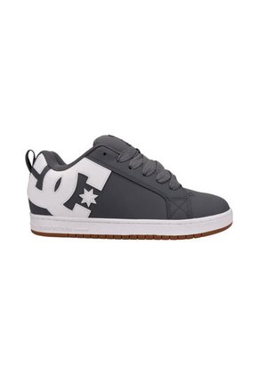 Tenis DC Shoes Court Graffik Hombre Color Gris Con Blanco
