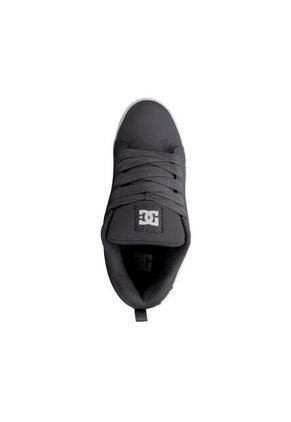 Tenis DC Shoes Court Graffik Hombre Color Gris Con Blanco