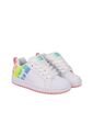 Tenis DC Shoes Court Graffik Niña Color Blanco Multicolor de Dc Shoes