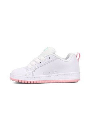 Tenis DC Shoes Court Graffik Niña Color Blanco Multicolor