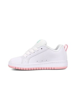 Tenis DC Shoes Court Graffik Niña Color Blanco Multicolor