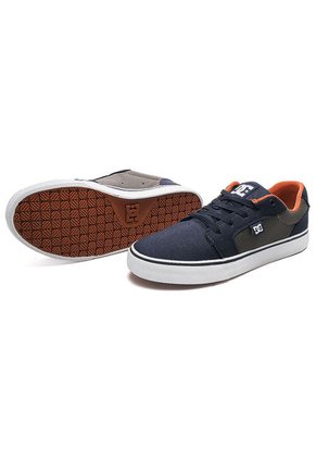Tenis Basketball Azul-Gris-Naranja Dc Shoes Anvil Tx Mx