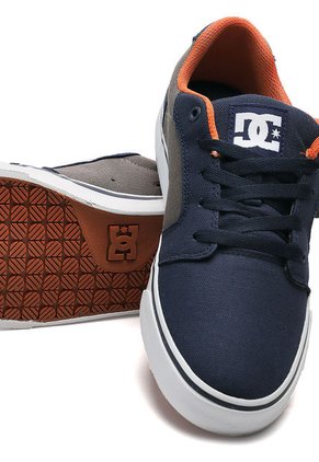 Tenis Basketball Azul-Gris-Naranja Dc Shoes Anvil Tx Mx