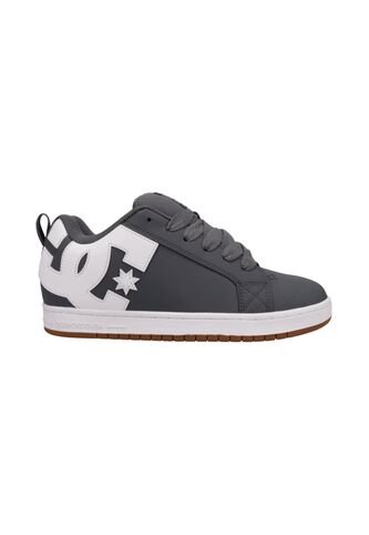 Tenis DC Shoes Court Graffik Hombre Color Gris Con Blanco Dc Shoes