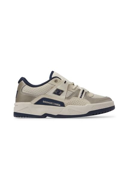 Tenis DC Shoes Construct Para Mujer Color Blanco Champagne