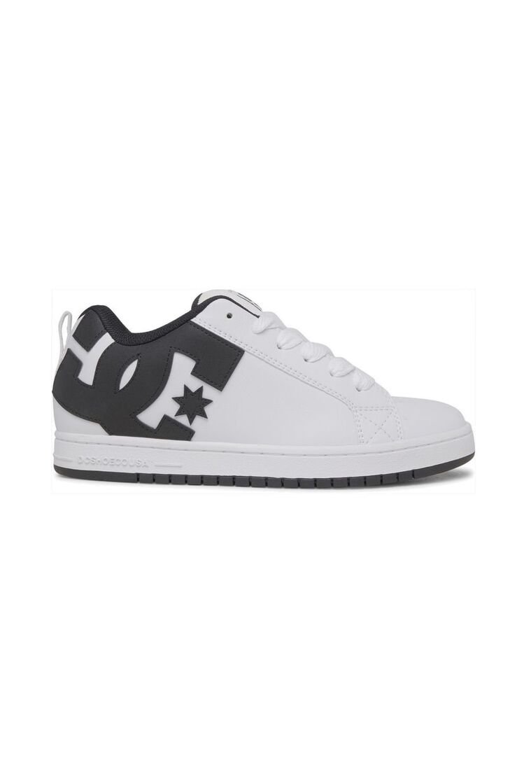 Zapatillas Dc Hombre Tenis Dc Shoes Court Graffik Negro Blanco