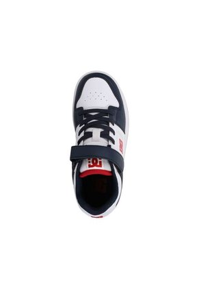 Tenis DC Shoes Manteca 4 Niño Color Blanco Con Azul