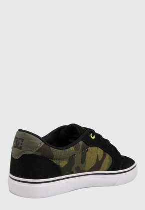 Tenis Skateboarding Negro-Verde-Café-Blanco Dc Shoes Anvil Tx