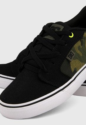 Tenis Skateboarding Negro-Verde-Café-Blanco Dc Shoes Anvil Tx