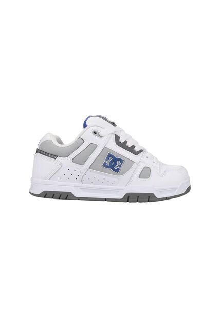 Tenis DC Shoes Stag Para Hombre Color Blanco Y Gris
