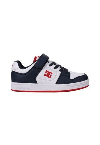 Tenis DC Shoes Manteca 4 Niño Color Blanco Con Azul Dc Shoes