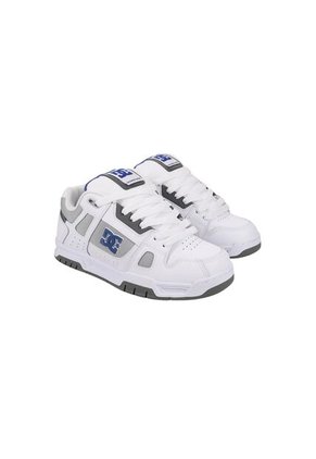 Tenis DC Shoes Stag Para Hombre Color Blanco Y Gris