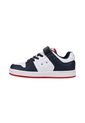 Tenis DC Shoes Manteca 4 Niño Color Blanco Con Azul de Dc Shoes