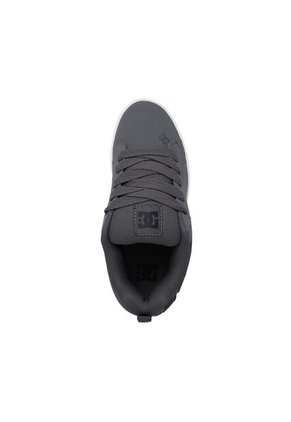 Tenis DC Shoes Court Graffik Hombre Color Gris Con Negro