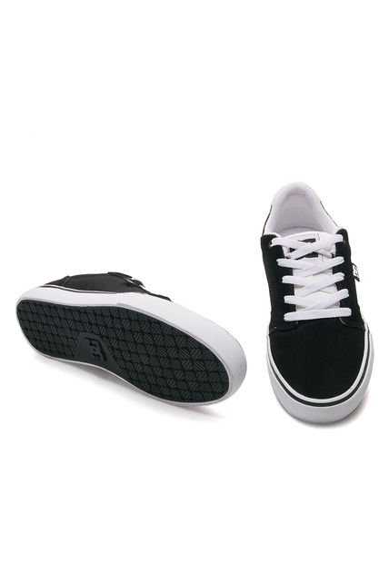 DC Shoes Anvil Shoe - Hombre Skateboarding Negro/Blanco, Negro 