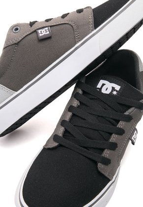 Tenis Skateboarding Negro-Gris Dc Shoes Anvil Tx Mx