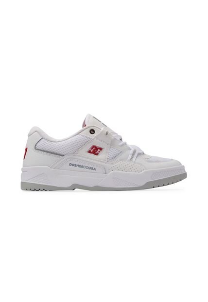 Tenis Dc Shoes Construc Para Hombre Color Blanco Y Rojo
