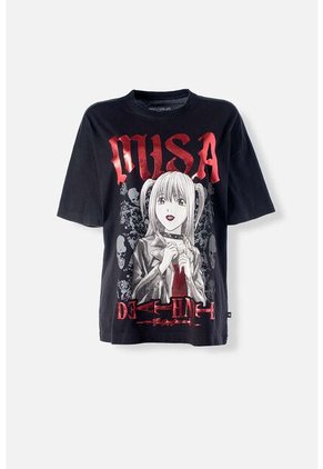 Camiseta De Death Note Oversized Fit Para Mujer L