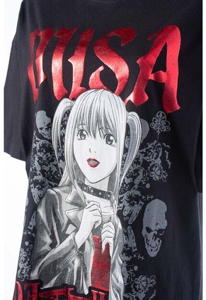 Camiseta De Death Note Oversized Fit Para Mujer L