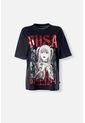 Camiseta De Death Note Oversized Fit Para Mujer XS de DEATH NOTE