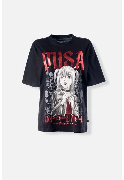 Camiseta De Death Note Oversized Fit Para Mujer XS