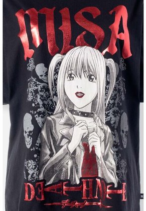Camiseta De Death Note Oversized Fit Para Mujer XS