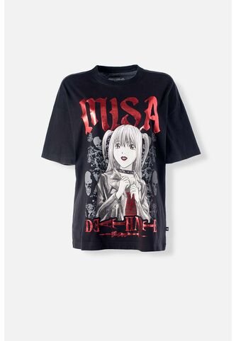 Camiseta De Death Note Oversized Fit Para Mujer M DEATH NOTE