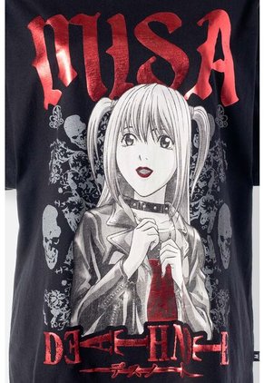 Camiseta De Death Note Oversized Fit Para Mujer XS