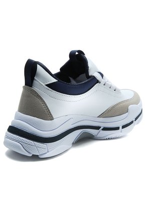 Tenis Blanco-Beige-Azul DEJA VU