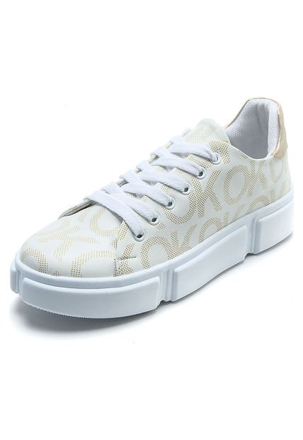 Tenis Beige-Blanco DEJA VU