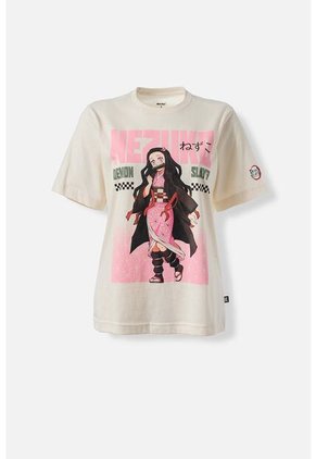 Camiseta De Demon Slayer Regular Fit Para Mujer M