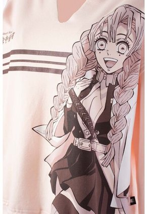 Buzo De Demon Slayer Oversized Fit Para Mujer L