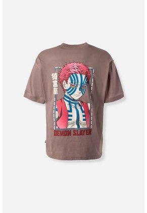 Camiseta De Demon Slayer Oversized Fit Para Hombre XS