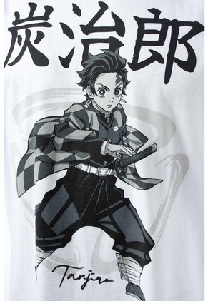 Camiseta De Demon Slayer Regular Fit Para Hombre XS