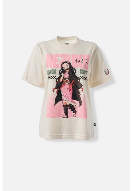 Camiseta De Demon Slayer Regular Fit Para Mujer