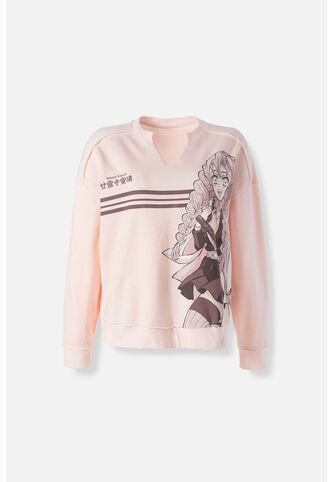 Buzo De Demon Slayer Oversized Fit Para Mujer M DEMON SLAYER