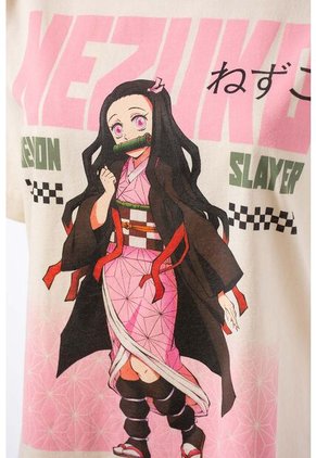 Camiseta De Demon Slayer Regular Fit Para Mujer XS