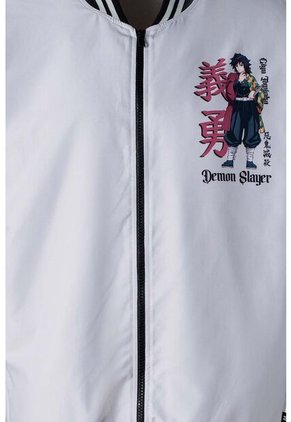 Chaqueta De Demon Slayer Con Cierre Para Hombre S