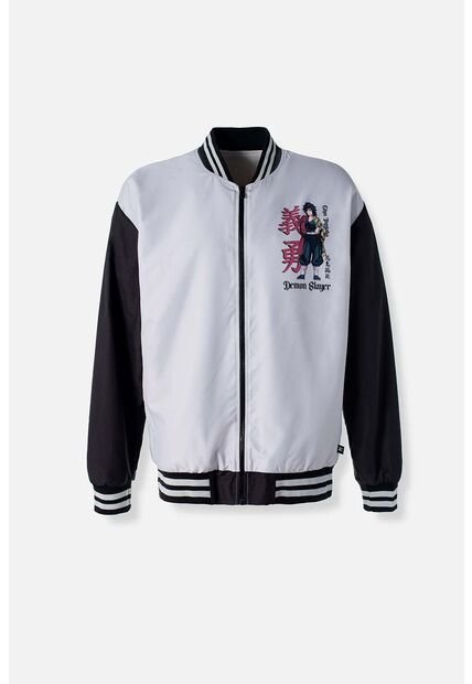 Chaqueta De Demon Slayer Con Cierre Para Hombre XS