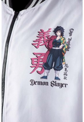 Chaqueta De Demon Slayer Con Cierre Para Hombre XS