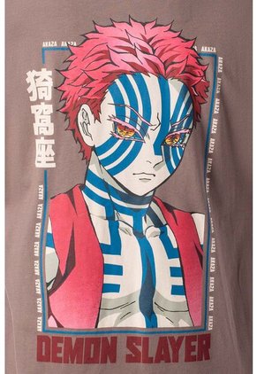 Camiseta De Demon Slayer Oversized Fit Para Hombre M