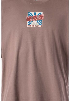 Camiseta De Demon Slayer Oversized Fit Para Hombre M