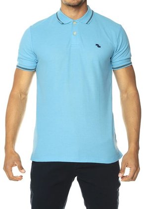 Camiseta Polo Azul Celeste Denim Republic