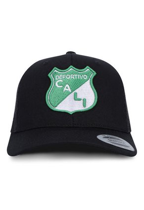 GORRA DEPORTIVO CALI OFICIAL FLEXFIT 6606 NEGRO