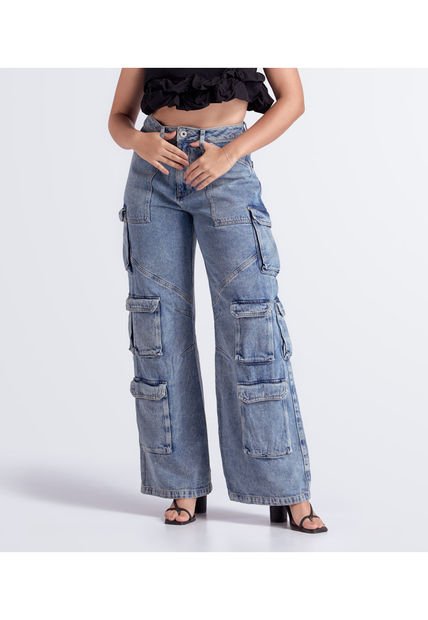 Jean Para Mujer Wide Leg Derek