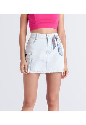 Falda Para Mujer En Indigo Tipo Cargo Derek