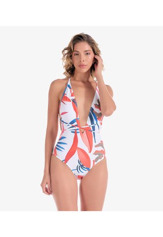 Set Traje De Baño Y Cardigan Estampado Derek Derek