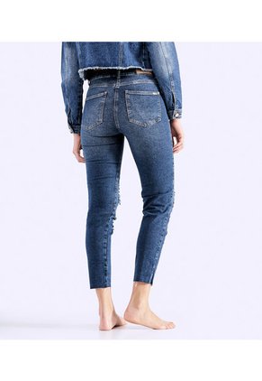 Jean Para Mujer Slim Con Rotos Derek