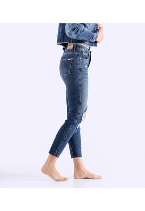 Jean Para Mujer Slim Con Rotos Derek